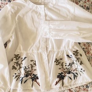 White Embroidered Blouse